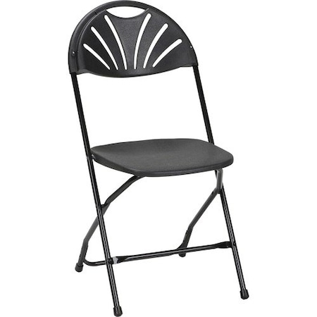 Cosco Home And Office Products Chair, Folding, 300 lb. Weight Capacity, Black, 8PK CSC60542BLK8E